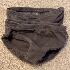 EUC Lot of 2 Tiny Undies grey 2T underwear